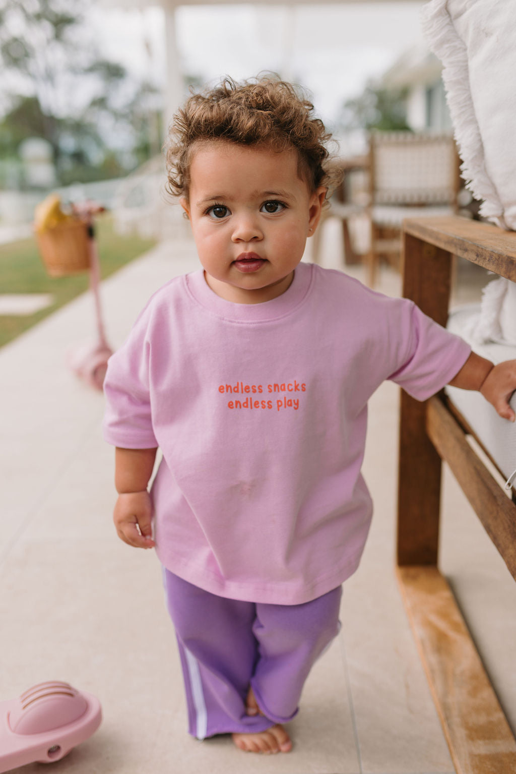 Endless Snacks Tee Pink