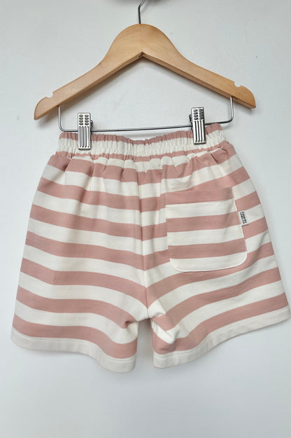Pink and White Striped Short