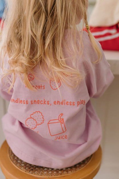Endless Snacks Tee Pink
