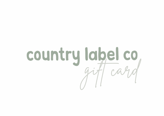 Country Label Co. Gift Card