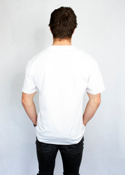 Men's Classic White T-Shirt Big Logo