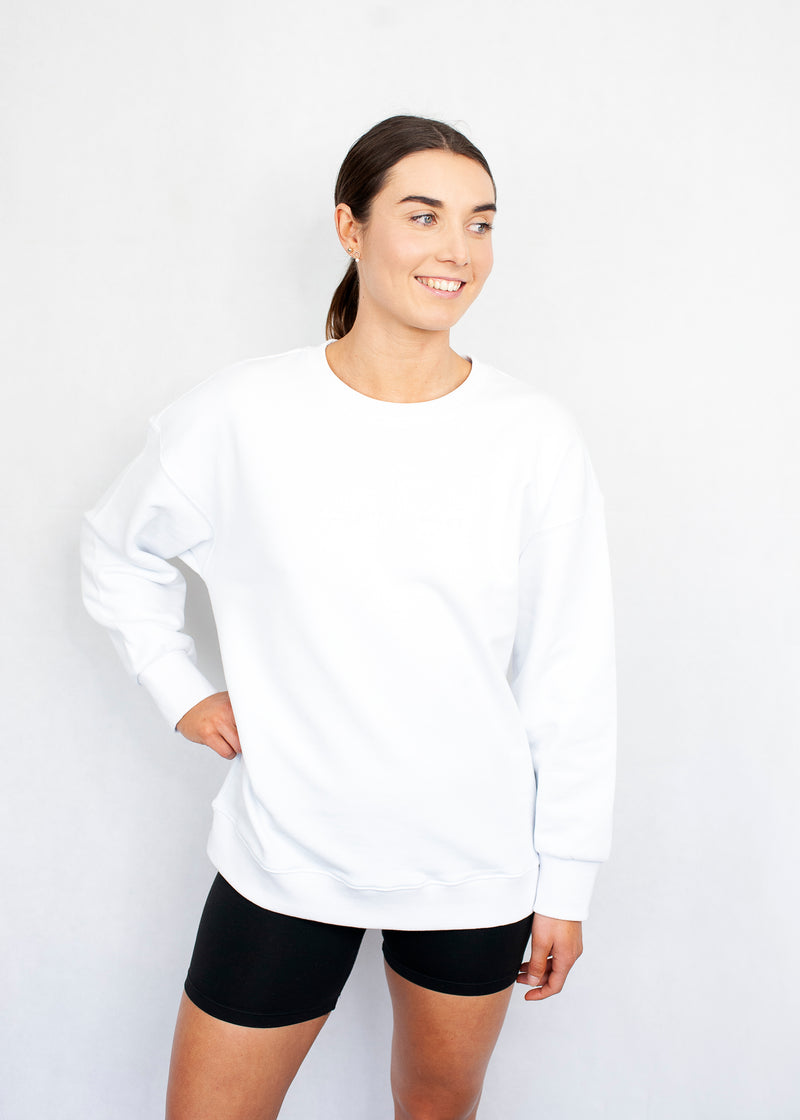 Women s Classic White Jumper countrylabelco