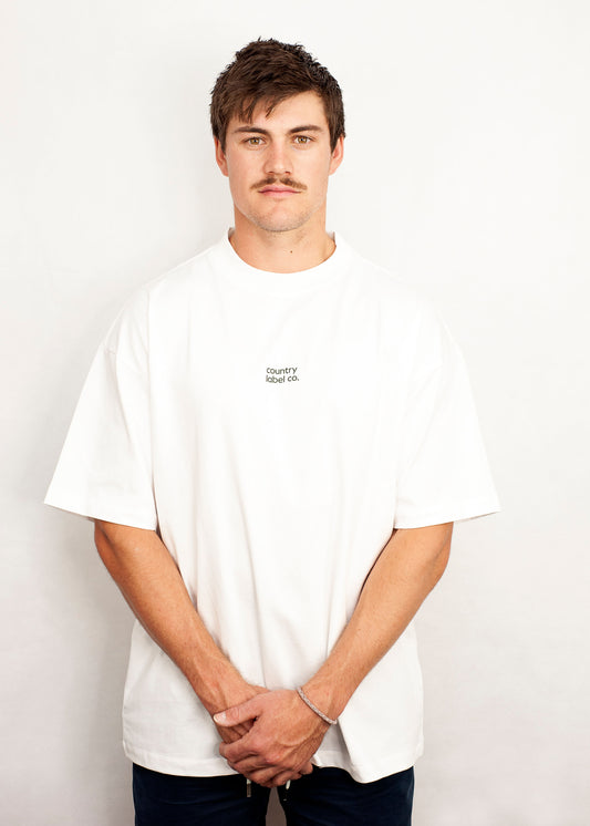 Men's Oversized White T-Shirt