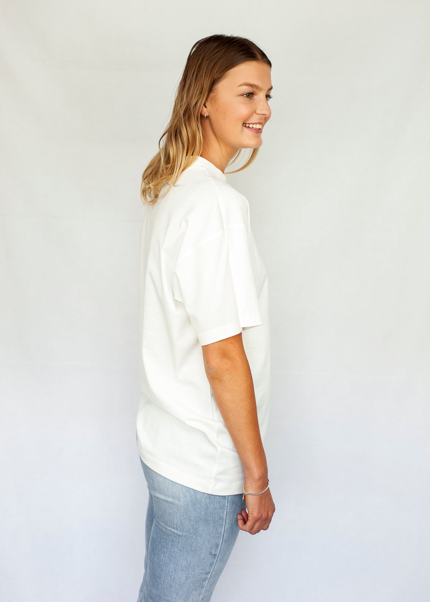 Women's Oversized White T-Shirt
